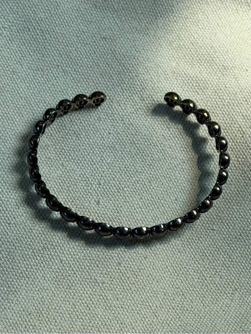 Black Skull Link Bracelet
